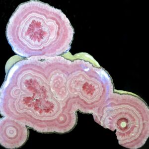 Broche Geométrico de Resina con Minerales Naturales